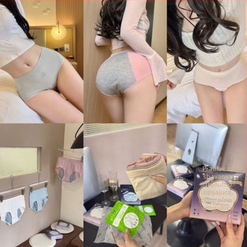 Ženske bezšivne menstrualne gaćice – srednji struk, najlon 95% i Spandex 5% podstava