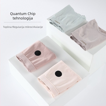 Kissy bezšivne ženske gaćice s kvantnim čipom, tople, antibakterijske, visoke elastčnosti, prozračne, pamuk gusset