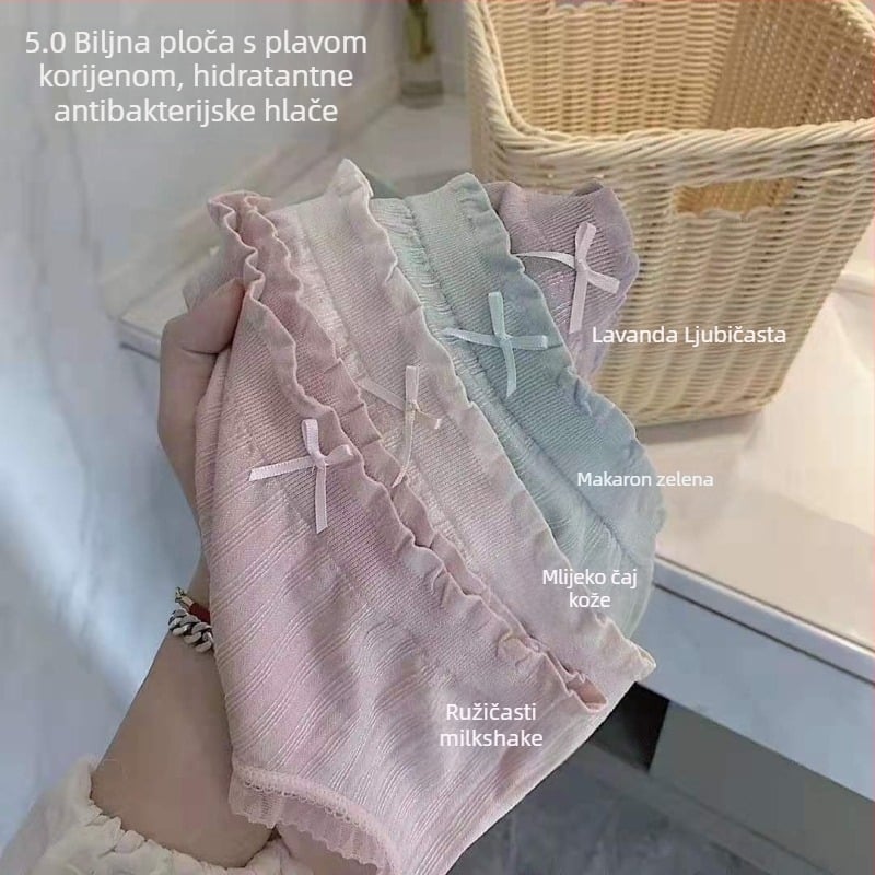 Ženske bešivne gaćice sa srednjim strukom, od najlona, prozračne, pamuk uloškom