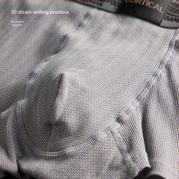 Muške bokserice od 100% pamuka, antibakterijske, 7A, velika veličina, sportske boxer briefs