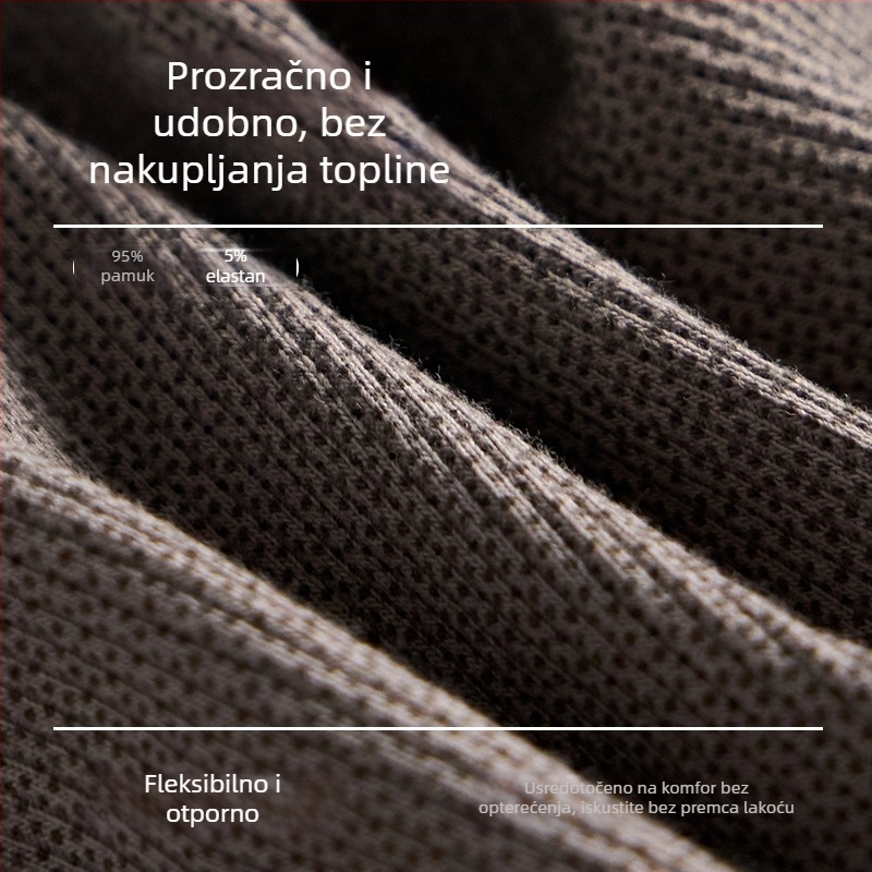 Muške bokserice od 100% pamuka, antibakterijske, 7A, velika veličina, sportske boxer briefs
