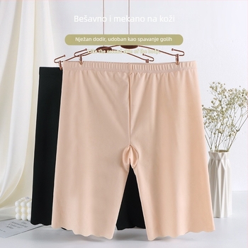 Ženske sigurnosne kratke hlače s visokim strukom od ice-silk materijala, prozračne, elastične, pogodne kao donje rublje