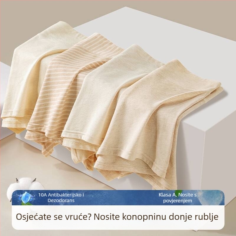Bezšivne muške bokserice od konoplje – prozračne, antibakterijske, deodorirajuće, brzosušeće