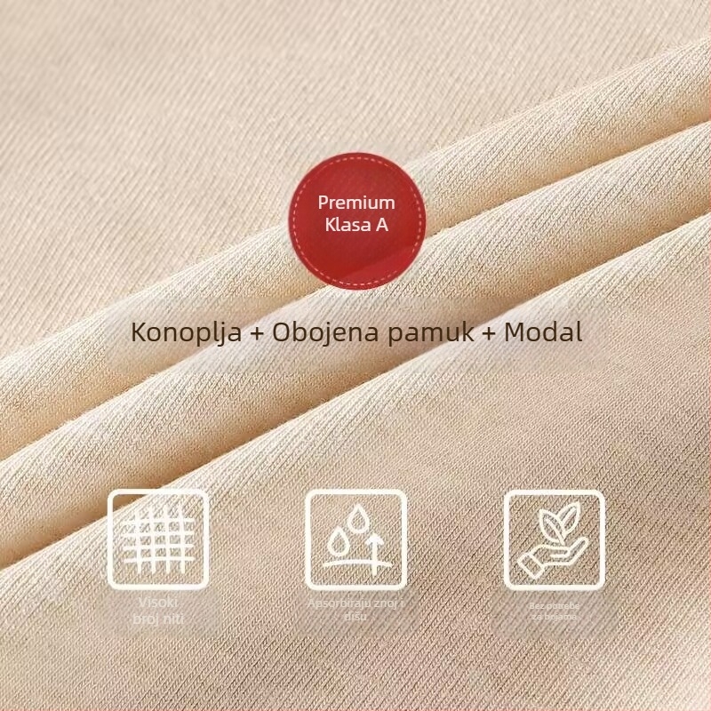 Bezšivne muške bokserice od konoplje – prozračne, antibakterijske, deodorirajuće, brzosušeće