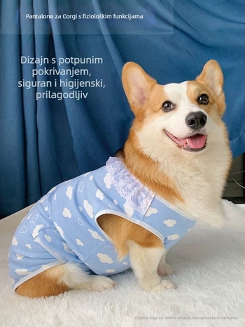 Corgi – Pantalone za razdoblje za ženske pse, vanjski materijal od svile, glavni materijal od dlake zeca, podstava od dlake zeca, stil: briefs, fiziološka funkcija