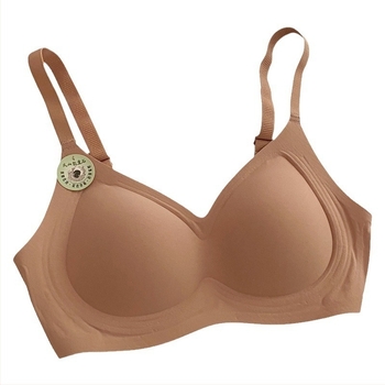 Bešavne grudnjake za velike veličine, 3/4 košarica, tanak oblik, fiksni naramenice, stražnji zatvarač s tri reda kopči