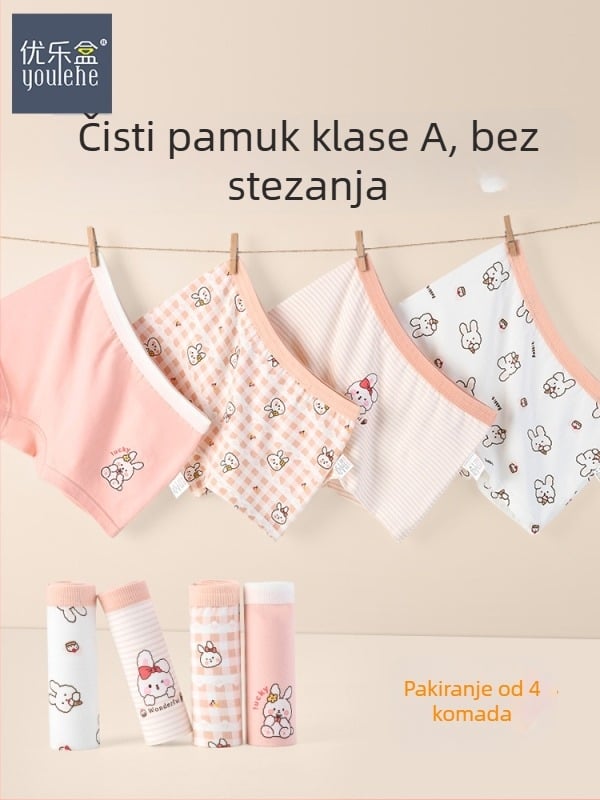 Dječje bokserice od pamuka za proljeće-ljeto, za djevojčice