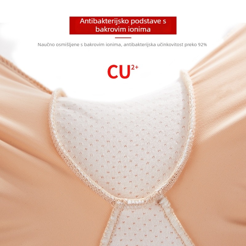 Ženski sigurnosni šorts s visokim strukom protiv prozirnosti | Ice Silk tkanina, 90% najlon, podstava crijep 80% pamuk, antibakterijski
