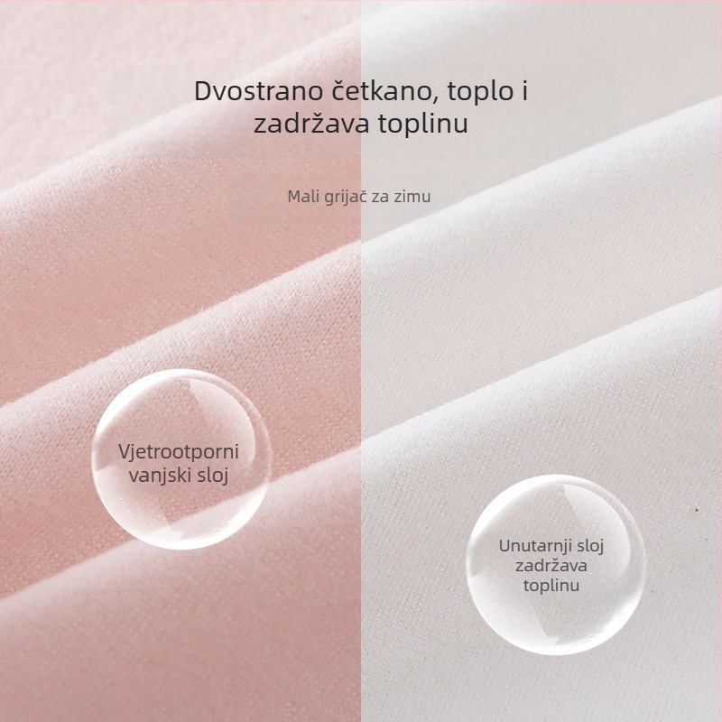 Jesen-zimska termo vest za djevojčice s baršunastom podstavom, za učenice srednje škole