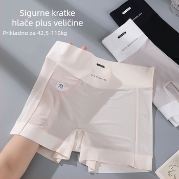 Ženske boxer briefs od Ice Silk, plus veličina, antibakterijske i protiv prozirnosti, srednja visina struka, 70% najlon, 100% pamuk u preponama