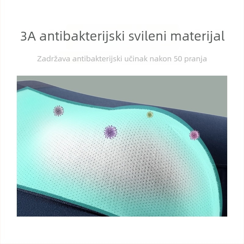 Muške boxerice od modalnog, bezšivne, antibakterijske, srednje visine struka, podstava u preponama od Mulberry svile, jednobojne