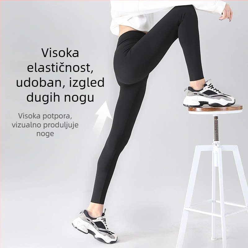 Bonas ženske Shark Pants - visok pas, oblikovanje trbuha i stražnjice, fitness joga legice, kratka dužina, ljeto/proljeće/jesen