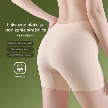 Žensko oblikujuće donje rublje, ice silk bezšivne bokserice, visok struk, 80% najlona, podstava prepona 90% pamuka