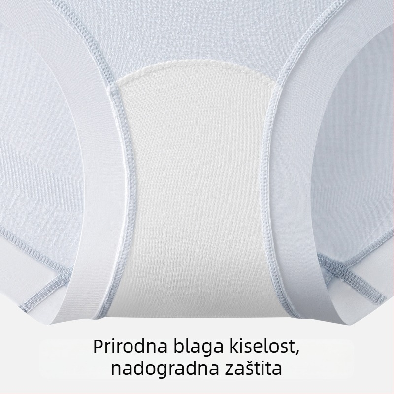 Ženske gaćice Herbal Primary Color, antibakterijska polilaktična kiselina, udoban srednje visine struka, bešivne, visoka elastičnost, koži prijateljne
