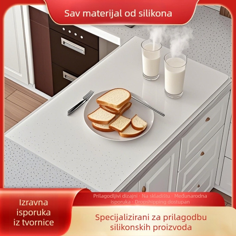 Silikonska podmetač za kuhinjski stol, četvrtastog oblika, toplinska izolacija i zaštita od opeklina, lako se čisti, moderan minimalistički dizajn