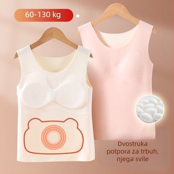 5A Silk Topli prsluk za djevojčice 7-12 godina, donje rublje za školu, jesen-zima
