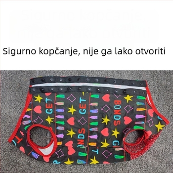 Jednodijelne pamučne gaćice za ženkog psa pasmine Bichon/Teddy