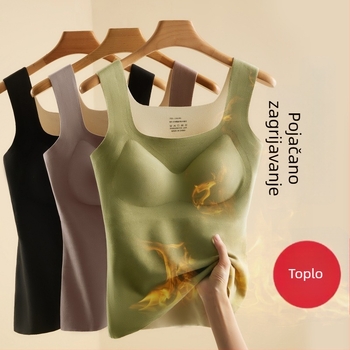Ženski De Velvet termalni prsluk s fleece podstavom, dvostruki sloj, poliester 90–95%, debljina 201–250 g/m2