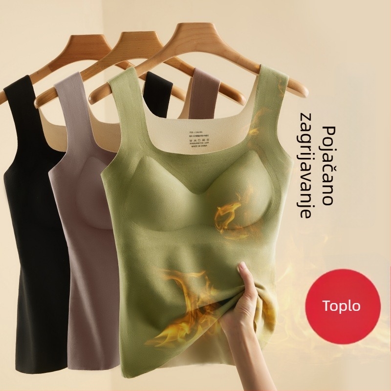 Ženski De Velvet termalni prsluk s fleece podstavom, dvostruki sloj, poliester 90–95%, debljina 201–250 g/m2