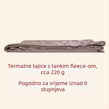 Ženske tajice za plus veličine, fleece-podstava, visok pas, kontrola trbuha, elastične, s čipkastom teksturom