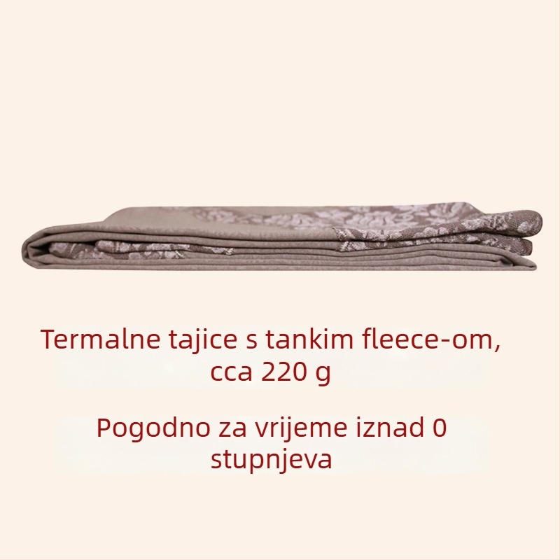 Ženske tajice za plus veličine, fleece-podstava, visok pas, kontrola trbuha, elastične, s čipkastom teksturom