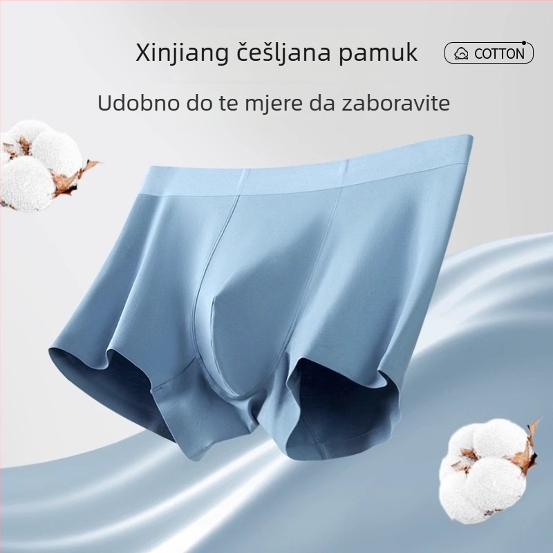 Muške bokserice od pamuka, 60-count, antibakterijske, prozračne, 7A razred