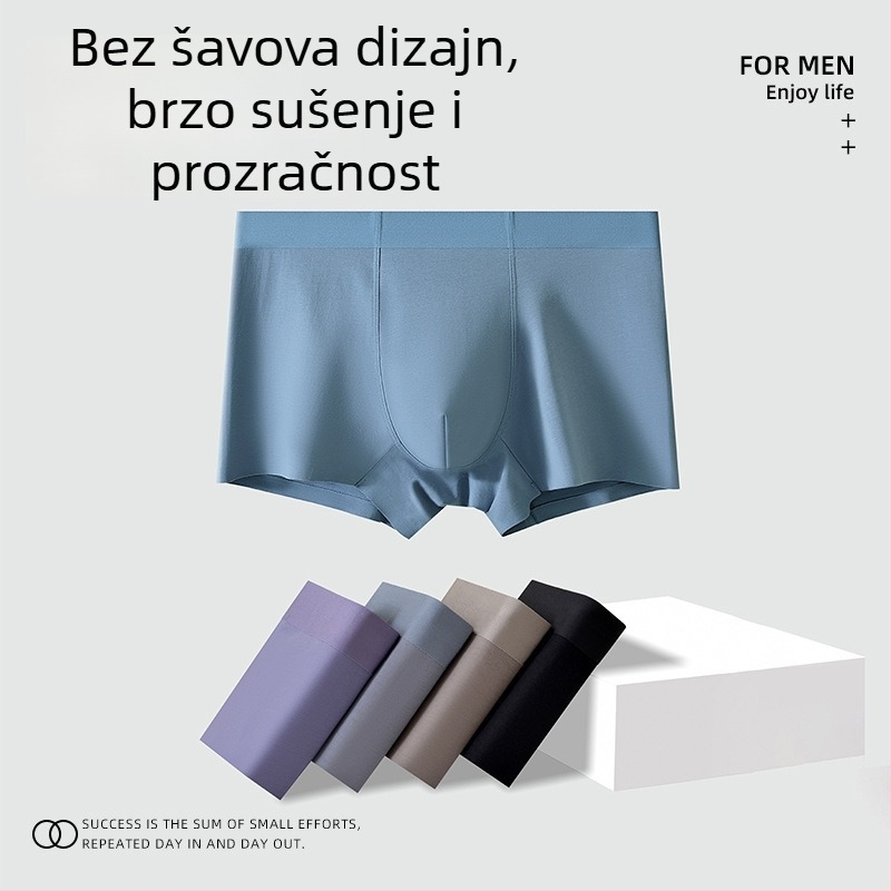 Muške bokserice od pamuka, 60-count, antibakterijske, prozračne, 7A razred