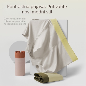 Muške bokserice od modalnog materijala, bezšivne, antibakterijske i prozračne, srednji pojas, pamukova udlaga