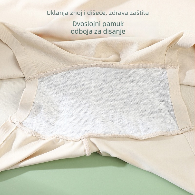Ženske bokserice srednjeg struka od najlona (86%), jednofarbene, gaćice od pamuka 100% i podstava od spandeksa
