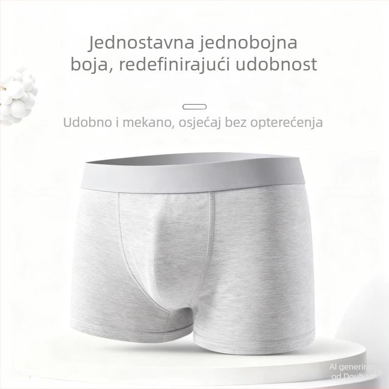 Muške bokserice visokog struka, prozračne, brzo suše, 70–80% pamuka
