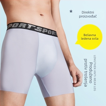 Produžene muške bokserice velikog broja, bez šavova, tanke za ljeto od Ice Silk, prozračne i pogodne za trčanje
