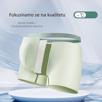 Muške bokserice od najlona s teksturom ledenog svile za tinejdžere