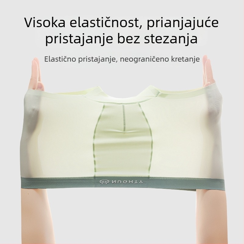 Muške bokserice od najlona s teksturom ledenog svile za tinejdžere