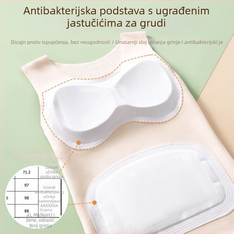 Dječja termalna vesta za jesen-zimu, s umetkom za prsa