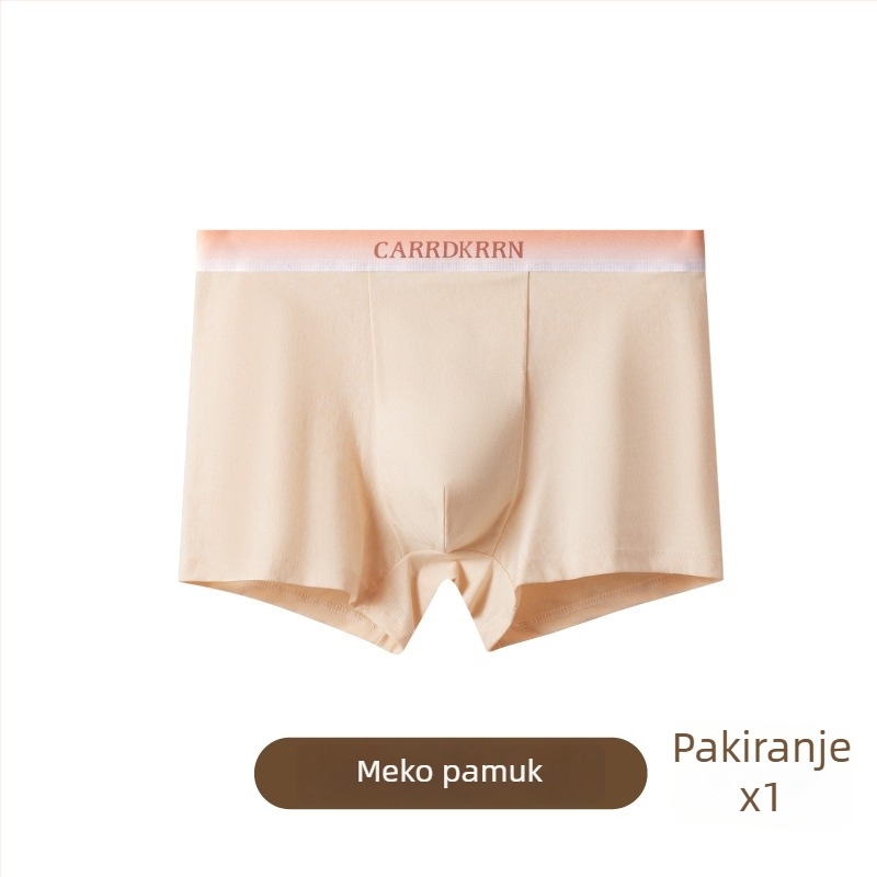Muške pamučne bokserice, srednjeg struka, prozračne, antibakterijske, brzo sušeće, pletene