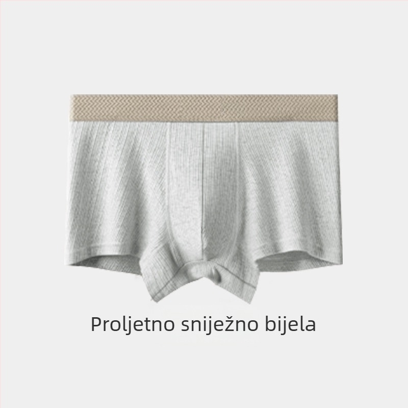 Muške prozračne pamučne bokserice sa srednjim strukom, 95–100% pamuka, viscose podstava u preponama