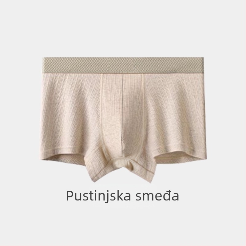 Muške prozračne pamučne bokserice sa srednjim strukom, 95–100% pamuka, viscose podstava u preponama