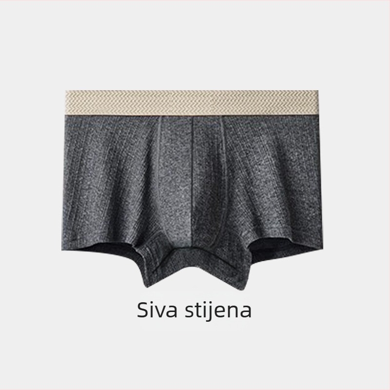 Muške prozračne pamučne bokserice sa srednjim strukom, 95–100% pamuka, viscose podstava u preponama