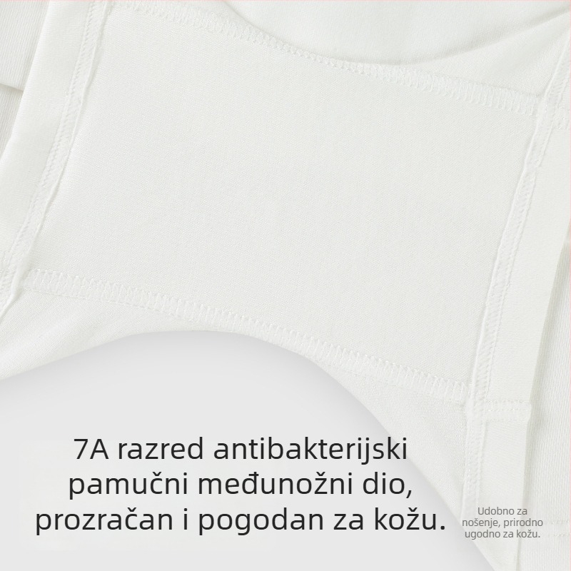 Ženske bokserice od pamuka, visokim strukom i kontrolom trbuha, pamukova podstava, zaštita od prozirivanja