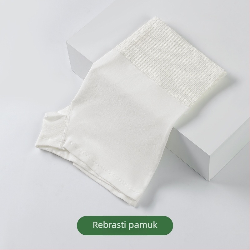 Ženske bokserice od pamuka, visokim strukom i kontrolom trbuha, pamukova podstava, zaštita od prozirivanja