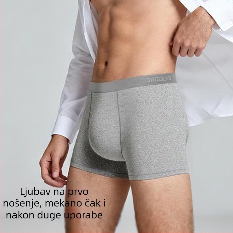 Baonasi muške bokserice od čistog pamuka, antibakterijske, prozračne, upijaju znoj, srednje visoki pojas