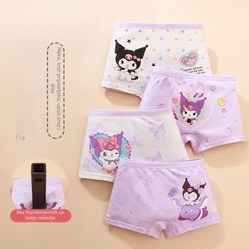 Dječje pamučne gaćice za djevojčice – 91–95% pamuk, sigurnosna razina A, za uzrast 3–8 godina, Proljeće 2025