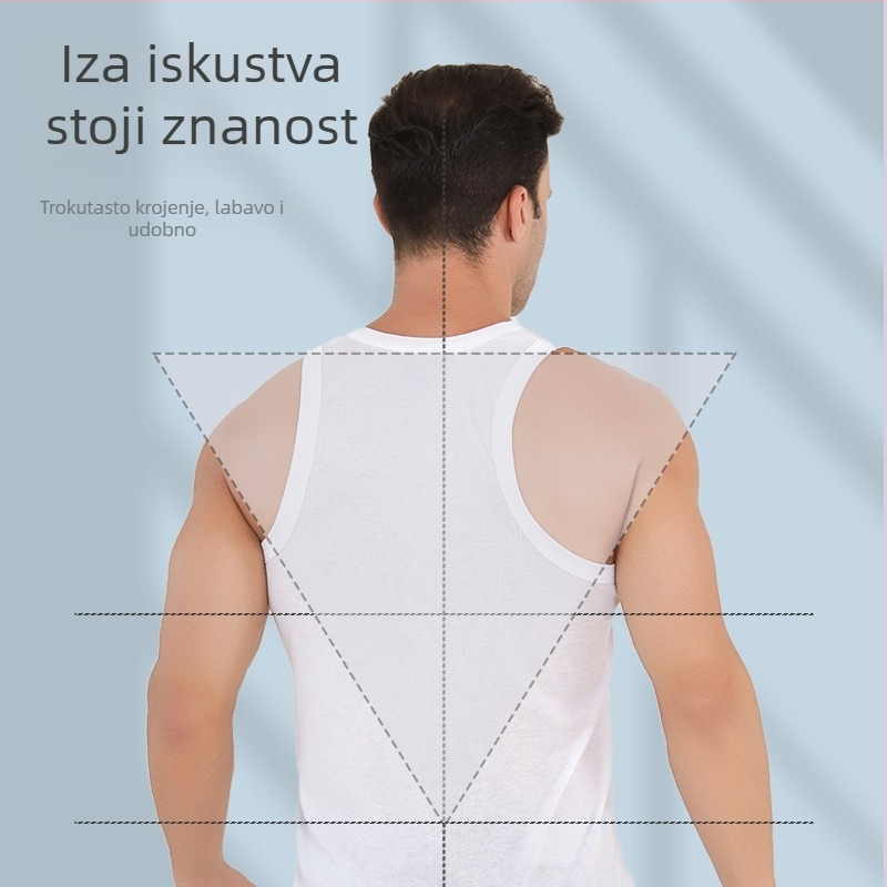 Muški bezrukavni sportski top za ljeto, brzo sušenje, velika veličina