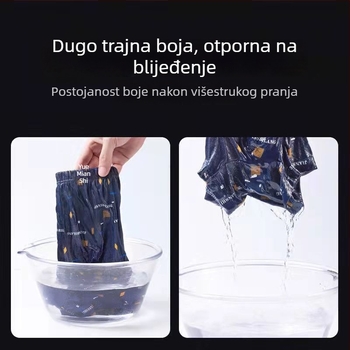Muške bokserice od 100% pamuka, plus veličina, srednji pojas, prozračne, upijaju znoj, labav kroj