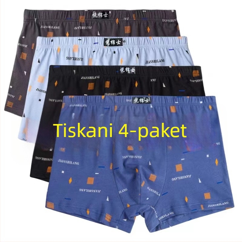 Muške bokserice od 100% pamuka, plus veličina, srednji pojas, prozračne, upijaju znoj, labav kroj