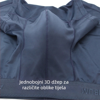 Muške bokserice s U-izrezom struka, najlon materijal, jednostavno pletenje, niski struk, podšivka za preponsko područje 70-80% najlona, za muškarce