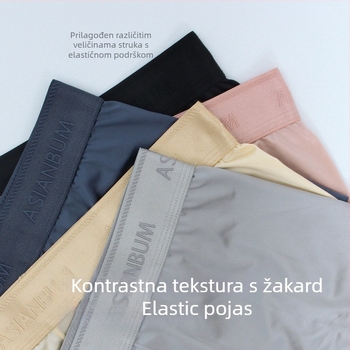 Muške bokserice s U-izrezom struka, najlon materijal, jednostavno pletenje, niski struk, podšivka za preponsko područje 70-80% najlona, za muškarce