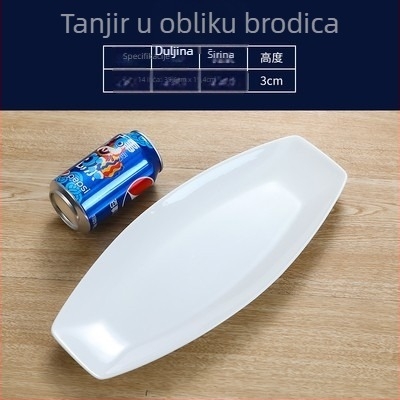 Riblji tanjur, ovalni, debeli, Materijal: svila cvijeta, Quanfu marka, Japanski stil