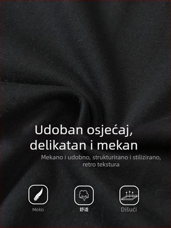 Muška bezrukavna majica-vest, opuštenog kroja, jednobojna, 100% pamuk, ravni rub