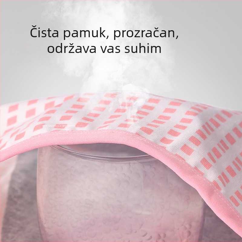 Djevojčice menstrualne gaćice, 95% pamuk, 95% pamuk podstava, srednji pojas, prozračnost, antibakterijske i nepropusne.